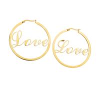 Hao Wu Xuan Orecchino con Fibbia per Orecchie con Lettera a Cuore per Le Donne Orecchini a Goccia d'Amore per Feste Nuziali da Donna Accessori per Gioielli di Lusso