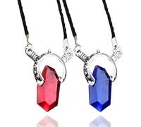 Hao Wu Xuan Periferiche di gioco, Devil May Cry 5 Demon Hunter Soul Stone ciondolo gioielli, accessori per gioielli, in plastica. rosso e blu, 2 pezzi., 2.5x4.0 Centimeters, Resina sintetica, Resina
