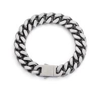 Hao Wu Xuan Punk Hiphop Cubano Catena Uomo Bracciale Acciaio Inox Fine Lucido 7mm 9mm Quattro Lati Taglio Gioielli Trendy Streetwear Fidanzato