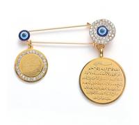 Hao Wu Xuan Quattro Gul Suras Marsala dell'Islam in Turchia araba Blu malocchio Bambino Spilla