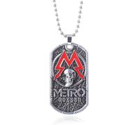 Hao Wu Xuan Regalo Gioco Metro Exodus 2033 Collana Pendenti Classico Dog Tag Cranio Regalo Girocollo Donne Uomini Gioielli Accessori