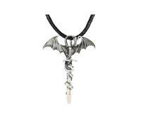 Hao Wu Xuan retrò Drago Incandescente nel Buio Ciondolo Collana per Uomo Donna Corda Catena Antica Croce Punk Luminoso Choker Gioielli Regalo Festa