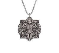 Hao Wu Xuan retrò Greco Dea Guerriero Ciondolo Collana per Uomini e Donne Punk Fashion Party Gioielli Regalo