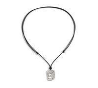 Hao Wu Xuan Unico Swirls Charm Corda Collana su Cavo di Cuoio per Abbigliamento Casual O Uso Quotidiano Accessori di Moda ing Gioielli di Moda