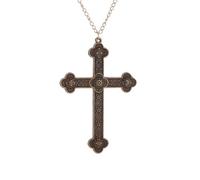 Hao Wu Xuan Vintage Croce Pendente Collana Uomini Donne Preghiera Fede Amuleto Gioielli Regalo
