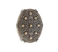 Hao Wu Xuan Vintage Nordic Fibula Scudo Spilla Moda Punk Amuleto Pin Abbigliamento Medievale da Uomo Pin