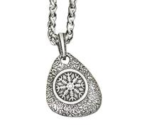 Hao Wu Xuan Vintage Viking Compass Collane Uomini Trinità Norrena Rune Amuleto Antico Ciondolo Elmo di Awe Fashion Jewelry Regali