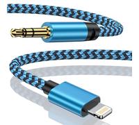 Haoano Cavo AUX per iPhone in auto, cavi da AUX a Lightning da 1 m, jack da 3,5 mm, cavo AUX a Lightning per autoradio/cuffie/altoparlante compatibile con i Pad/iPhone 14/13/12/11/Pro Max/X/XR/XS/8