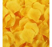 Haobase 2000 petali di rosa artificiali per San Valentino, proposta, matrimonio, decorazione da tavola (arancione)