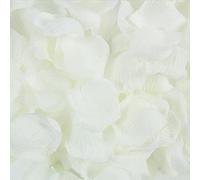 Haobase 2000 petali di rosa artificiali, petali di rosa finti per San Valentino, proposte, matrimoni, decorazione da spargere sulla tavola (avorio)