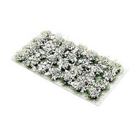 HAOBIN 1 Scatola Cespugli Di Fiori Modello Erba Statica Ciuffo Paesaggi Ciuffi D'Erba Erba Statica Modellismo Statica Erba Utilizzato Per La Deco Del Giardino Di Paesaggio Ferroviari Fai Da Te(bianco)