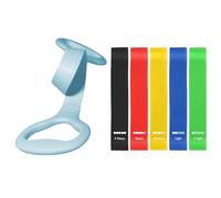 HAOBIN 1 Set Figura 8 Fasce elastiche con Cinque bande elastiche di resistenza e una a forma di otto Resistance Band Elastici per esercizi, braccia, schiena, spalle, gambe, fitness band per yoga