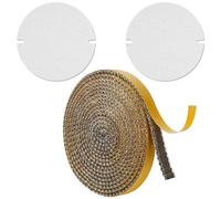 HAOBIN Guarnizione stufa a legna Corda ermetico autoadesivo Con 2 Pezzi Guarnizione per Tubo della Stufa 155 mm Corda Ermetico per Stufe,Tubi Di Forni,Porta del Forno,Caminetti (2mmx15mmx2m)
