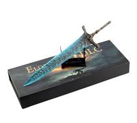 haobook Elden Dark Moon Great Sword con Display Stand Regalo Box 11.8 in Strada Sword Figures Toys Party Forniture per scrivania Decorazione Perfetta per Gli Amanti del Gioco