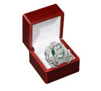 haobook Replica dell'anello del Campionato di Rugby degli Eagles del 2025 con Scatola Regalo Anelli da Collezione del 59° Campione Bowl Regali per Tifosi Uomini Ex Studenti e Collezionisti,9#
