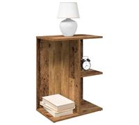 HaoChrymec Comodini Camera da Letto 2 Pezzi, Effetto Legno Recuperato con 3 Scomparti, Legno Ingegnerizzato Resistente, Set Comodini Moderni per Camera, 46.5 x 29 x 61 cm