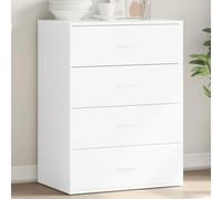 HaoChrymec Credenza Cucina Bassa, Madia Moderna in Legno Composito con Design Pratico, Mobile Bianco per Soggiorno o Sala da Pranzo, Madie Moderne Soggiorno, 60x39x80 cm