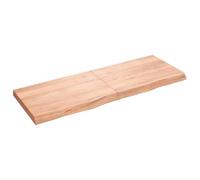 HaoChrymec Mensola a Scomparsa, Scaffale Parete in Rovere Massello, Design Rustico con Bordo Naturale, Mensola Pieghevole per Soggiorno o Camera, 140 x 50 x (2-6) cm