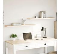 HaoChrymec Mensole Sospese 2 Pezzi, Scaffali a Parete in Legno Rovere con Montaggio Invisibile, Design Moderno per Cucina o Soggiorno, 110 x 23.5 x 4 cm