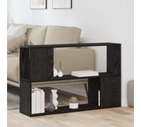 HaoChrymec Mobile TV in Legno Composito con Ripiani Aperti, Funzione Libreria, Ideale per Mobili Soggiorno e Credenza Soggiorno, adatto a Salotto e Studio, Nero, 100x24x63 cm