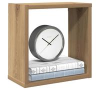 HaoChrymec Set di 6 Mensole Modulari a Cubo, Scaffale Parete in Legno Rovere Artigianale, Design Moderno per Soggiorno o Camera, 30 x 15 x 30 cm