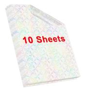 HAOCNC 10 fogli A4 autoadesivi glitter olografici punti lucenti carta a colori fai da te pellicola di laminazione fotografica compatibile con i materiali di consumo della stampante(Windmill)