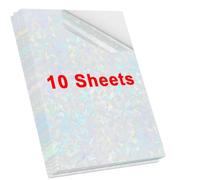 HAOCNC 10 fogli A4 Pellicola autoadesiva per laminazione a freddo con stelle punti Design in vetro rotto Pacchetto fai da te Carta colorata Carta per laminazione fotografica(Broken glass)