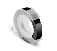 HAOCNC Nastro per goffratura 3D da 9 mm compatibile con la stampante per etichette E101 12965 per macchina da scrivere manuale 1610(Black)