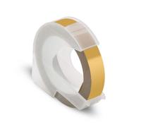 HAOCNC Nastro per goffratura 3D da 9 mm compatibile con la stampante per etichette E101 12965 per macchina da scrivere manuale 1610(Champagne Gold)