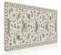 HAOCOO Tappetino da scrivania opaco per scrivania, grazioso tappetino da scrivania con motivo floreale, grande tappetino per mouse con base antiscivolo, tappetino impermeabile per computer per giochi,