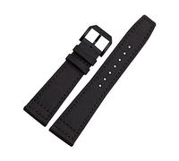 HAODEE Cinturini per orologi IWC Pilot Portoghese Portoghese Portofino Nylon Canvas Cinturini per orologi Verde Blu Grigio Nero Cinturini Braccialetti (colore: 28mm, Dimensioni: 22mm)