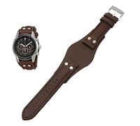 HAODEE Cinturino in vera pelle per Fossil CH2592 CH2564 CH2565 CH2891CH3051 cinturino da 22 mm con rivetto stile (colore: 21 mm, dimensioni: 22 mm)