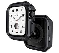 HAODEE Custodia in TPU per Apple Watch 45 mm/41 mm 44 mm/40 mm 42 mm/38 mm accessori paraurti protezione schermo iWatch serie 8 6 5 4 3 SE 7 custodia (colore: nero, dimensioni: 44 mm serie 654 SE)