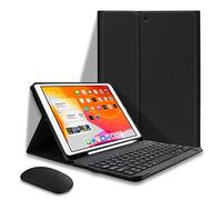 HAODEE Per IPad Air 4 11.9 "Custodia Con Portamatite Bluetooth Mouse Keyboard Case A2072 A2316 A2324 A2325 (colore: Q Black N mouse, dimensioni: Air 4 10.9 2020)