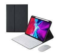 HAODEE Per IPad Air 4 11.9 "Custodia Con Portamatite Bluetooth Mouse Keyboard Case A2072 A2316 A2324 A2325 (colore: BFHK Black N mouse, dimensioni: Pro 11 2018 2020)