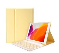 HAODEE Per iPad Air 4 11,9 pollici Custodia magnetica sottile con Bluetooth Touchpad Tastiera Mouse Caso (colore: GIALLO, Dimensioni: Air 4 10.9)