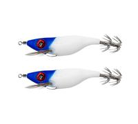 Haodream 2 Esche Artificiali per gamberetti, seppie, Pancia Rotonda, per Migliorare Le attrazioni, Esche da Pesca per esperienze Pesca, Esche per gamberetti Luminosi