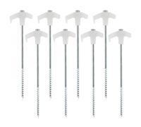 Haodream 4/8/10 picchetti per tettoie a Vite picchetto a picchetto a Vite Fluorescente Lunga Filettatura picchetti per Tende picchetti da Campeggio per fissaggi Tende da Campeggio picchetti per a