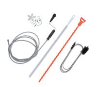 Haodream 5 pezzi set di pulizia tubazioni 118 pollici spirali 61 pollici pennello 19 7 pollici serpente adatto per cucine e scarichi da bagno