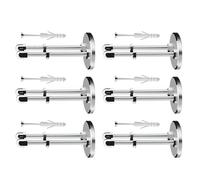 Haodream 6 Appendiabiti da Parete per Skateboard con Fori per Vite Appendiabiti Verticale Galleggiante in Metallo per Espositore per Ponte da Skateboard Scaffale per Skateboard a Parete Ganci per