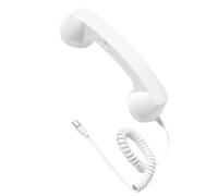 Haodream Cuffie ergonomiche con cavo per dispositivi di tipo C, design retrò, con pulsante di risposta fisica, portatile, per conversazioni chiare, Plug and Play