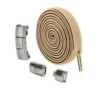 Haodream Lacci elastici ricambio per bambini, adulti, sneaker, senza cravatta, lacci elastici, piatti elasticizzati, con fibbia in metallo, lacci per anziani.