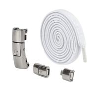 Haodream Lacci elastici ricambio per bambini, adulti, sneaker, senza cravatta, lacci elastici, piatti elasticizzati, con fibbia in metallo, lacci per anziani.