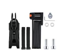 Haodream Lucchetto per bicicletta piegato compatto, portatile da ciclismo, impermeabile, antiruggine, per pendolari in città