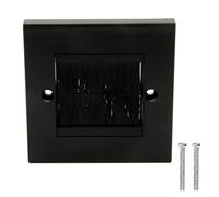 Haodream Nero 86 Tipo Wallboard Con Spazzola Integrata Per La Gestione Cavi E Dispositivi Elettrici Antipolvere Della Casa