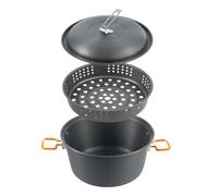 Haodream Pentole sospese in Alluminio, Campeggio per 2-4 Persone con Coperchio, pentole Leggere da Cucina all'aperto per Escursioni, Picnic, vasi da Campeggio all'aperto