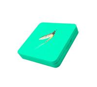 Haodream Robusta Custodia con Gancio in Metallo 16 Maglie Contro l'ossidazione Pianificatore Attrezzatura da Pesca per Appassionati Viaggi Scatola portaoggetti compatta per Esche in Metallo