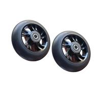 Haodream Ruota da pattinaggio Precisions Design da 100 mm Cerchi in lega alluminio leggeri Pneumatici in PU Cuscinetto sigillato per la guida ruote da skateboard antibloccaggio per carichi pesanti