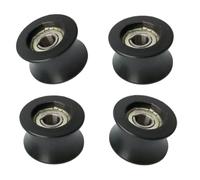 Haodream Ruote a rulli Ricambio per puleggia Scorrevole silenziosa da 4 per binari Porte e Attrezzature Meccanismo Montaggio Facile Resistente e Facile da installare