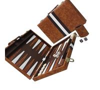 Haodream Set da Backgammon con Caratteristiche Costruzione e riduzione del Rumore. Piacevole Gioco Portatile